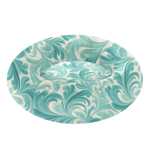 Pet Bed Pet Mat Cozy Removable & Washable Comfort For Cats And Dogs Light Green Seaweed Pattern