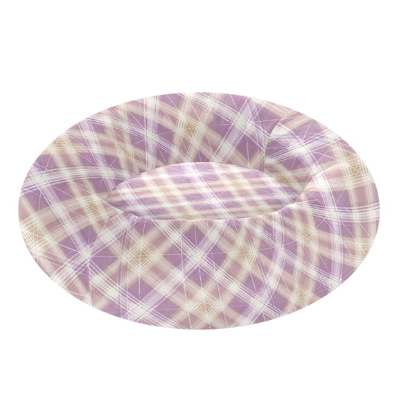 Pet Bed Pet Mat Cozy Removable & Washable Comfort For Cats And Dogs Light Pink Checkered Pattern