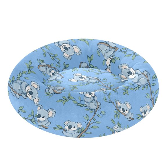 Pet Bed Pet Mat Cozy Removable & Washable Comfort For Cats And Dogs Lovely Cartoon Blue Koalas