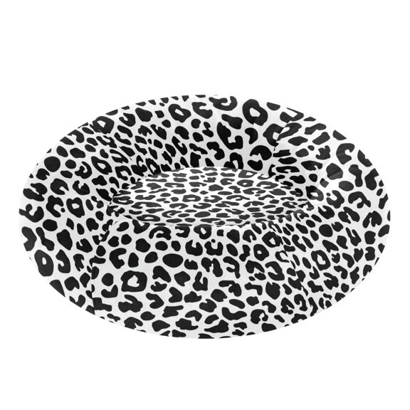 Pet Bed Pet Mat Cozy Removable & Washable Comfort For Cats And Dogs Minimalist Black Leopard Print