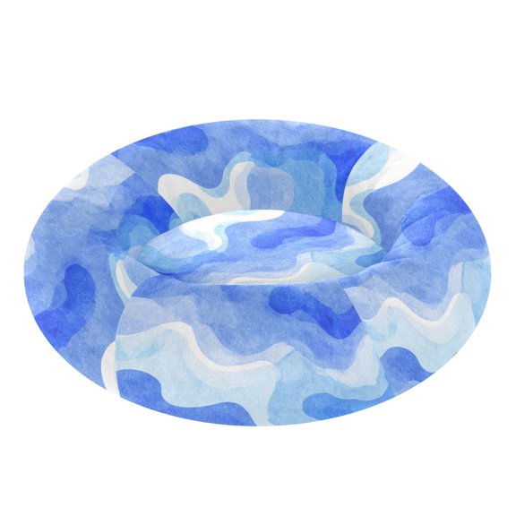 Pet Bed Pet Mat Cozy Removable & Washable Comfort For Cats And Dogs Ocean Wave Texture Print