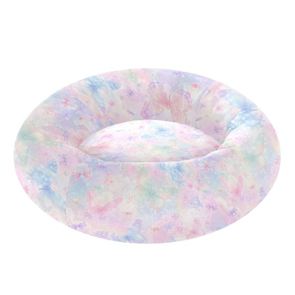 Pet Bed Pet Mat Cozy Removable & Washable Comfort For Cats And Dogs Pastel Sparkle Butterflies Sky