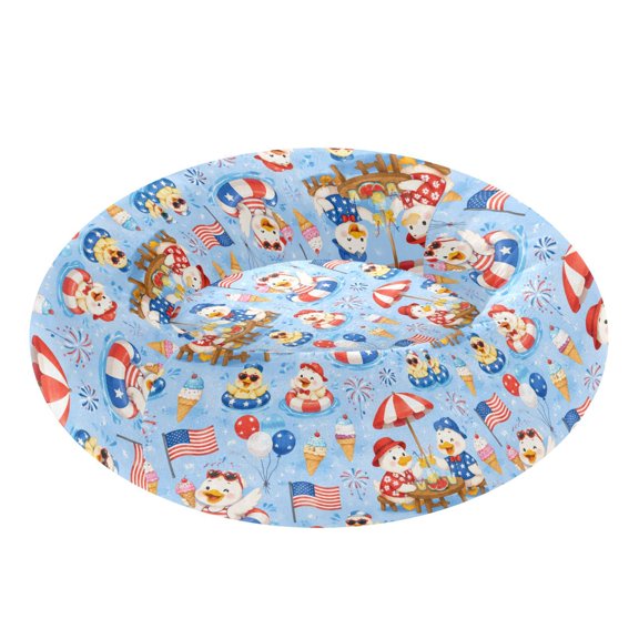 Pet Bed Pet Mat Cozy Removable & Washable Comfort For Cats And Dogs Patriotic Summer Ducks Design