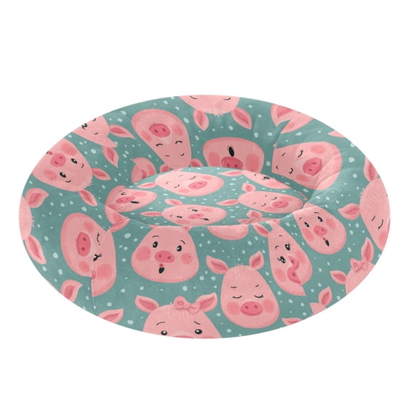 Pet Bed Pet Mat Cozy Removable & Washable Comfort For Cats And Dogs Piggy Moods Pattern