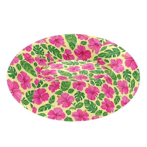 Pet Bed Pet Mat Cozy Removable & Washable Comfort For Cats And Dogs Pink Hibiscus Decorative Pattern