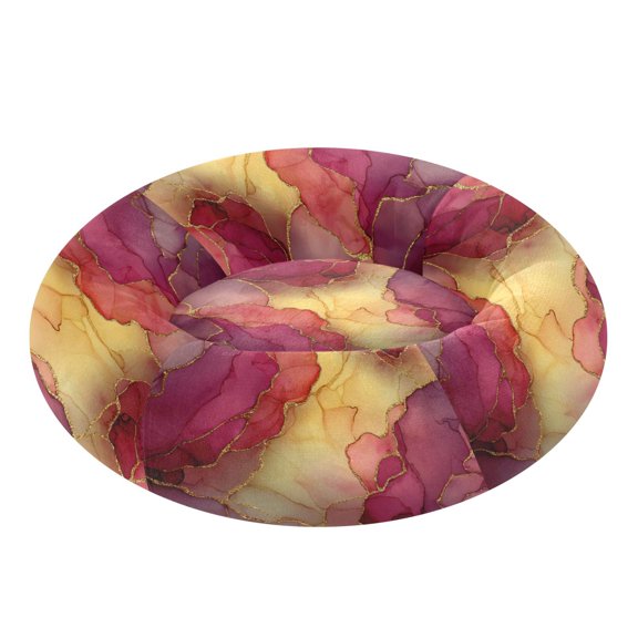 Pet Bed Pet Mat Cozy Removable & Washable Comfort For Cats And Dogs Red Marble Pattern