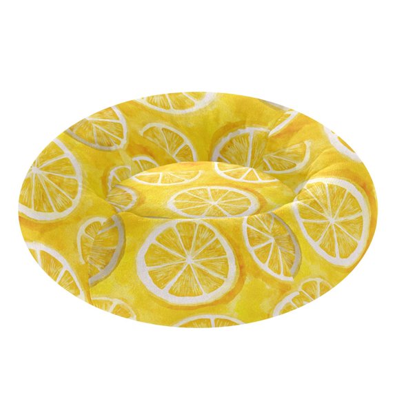 Pet Bed Pet Mat Cozy Removable & Washable Comfort For Cats And Dogs Retro Lemon Slice Pattern