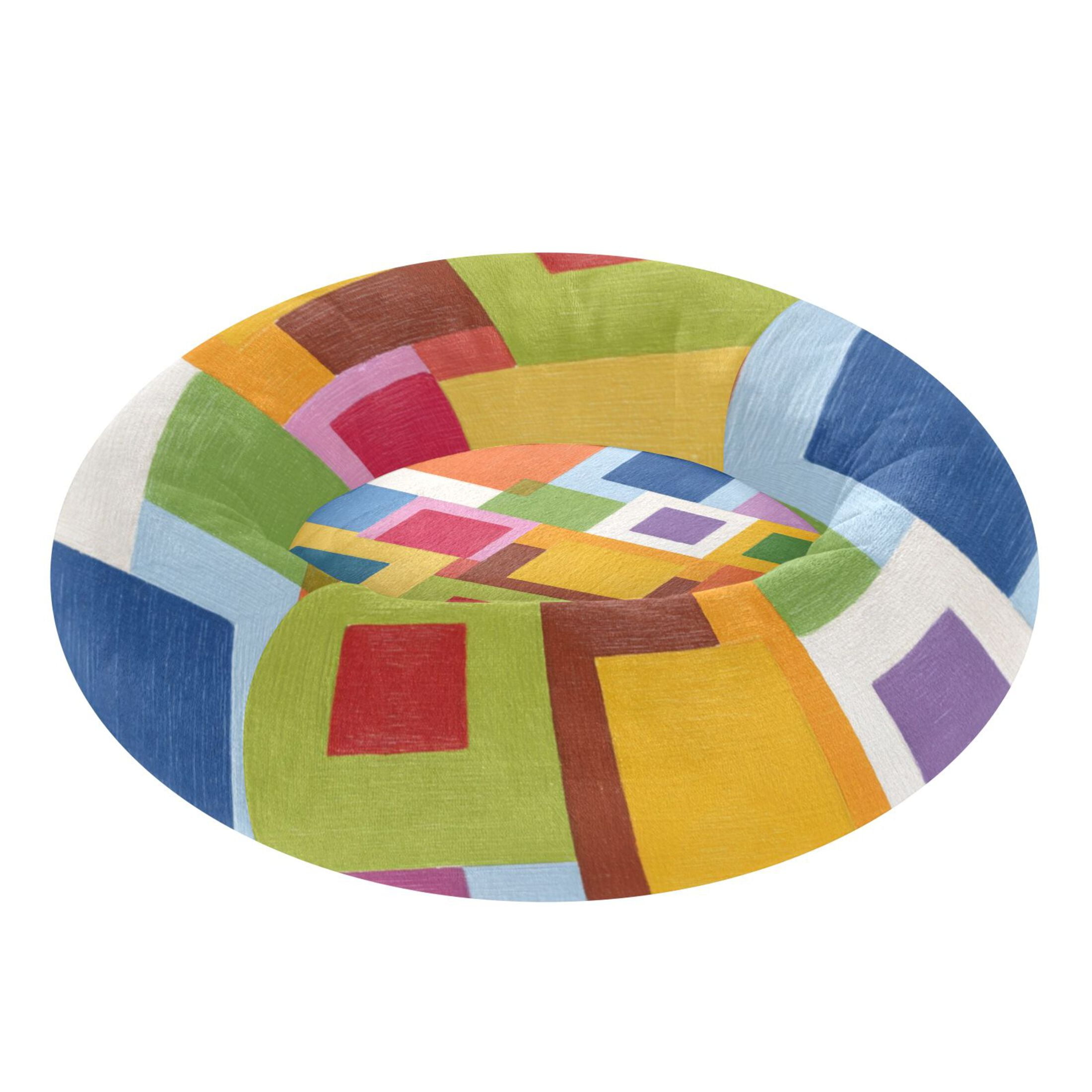 Pet Bed Pet Mat Cozy Removable & Washable Comfort For Cats And Dogs Squares Of Different Colors