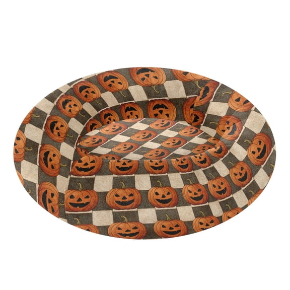 Pet Bed Pet Mat Cozy Removable & Washable Comfort For Cats And Dogs Striped Wicked Pumpkins
