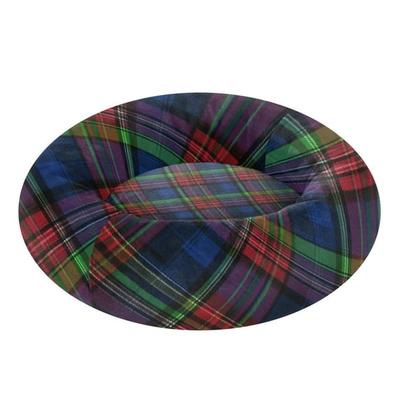 Pet Bed Pet Mat Cozy Removable & Washable Comfort For Cats And Dogs Tartan Dark Blue Green