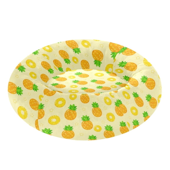 Pet Bed Pet Mat Cozy Removable & Washable Comfort For Cats And Dogs Tropical Pineapple Star Print