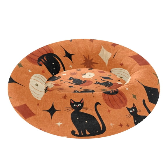 Pet Bed Pet Mat Cozy Removable & Washable Comfort For Cats And Dogs Vntage Halloween Pattern