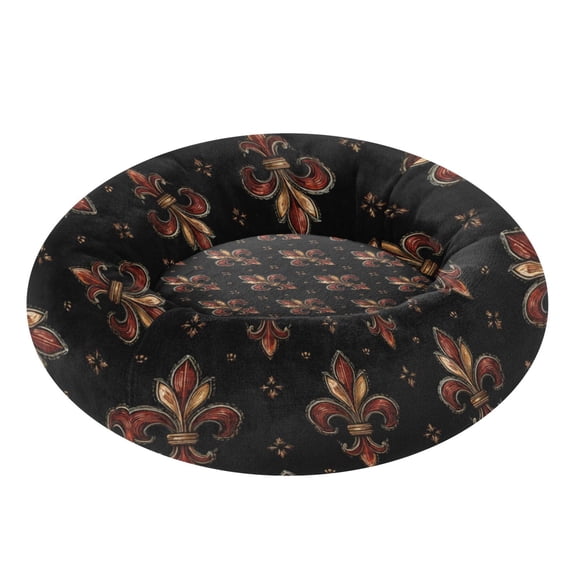 Pet Bed Pet Mat Cozy Removable & Washable Comfort For Cats And Dogs Warm Reds and Browns