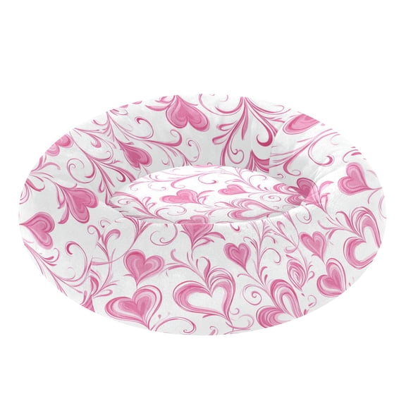 Pet Bed Pet Mat Cozy Removable & Washable Comfort For Cats And Dogs Whimsical Heart Tendrils