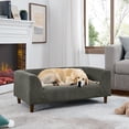 thumbnail image 1 of Pet Bed, Pet Sofa with Backrest and Armrests, Modern Rectangular Pet Sofa Suitable for Medium and Large Dogs, Soft Cushion Comfortable Dog Sofa, Dark Grey, 1 of 7