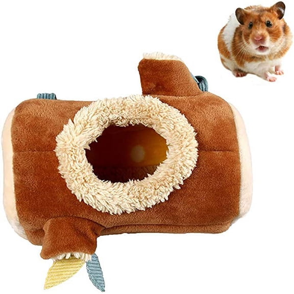 Pet Bed, Small Hamster House Stump Nest Warm Winter Hammock for Squirrel Flying Mouse and Small Animal