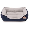 thumbnail image 1 of Pet Bed Small Medium Dog Cat Plush Rectangle Nest Puppy Sleep Bag Cushion Blue, 1 of 5