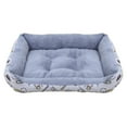 thumbnail image 1 of Pet Bed, Soft Plush Sleeping Pad, Rectangular Pet Cushion for Cats and Dogs, Warm, Extra Thick, Indoor Outdoor Use, 1 of 7