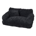 thumbnail image 1 of Pet Bed Washable Cushion, Cozy Elevated Sofa for Cats Small Dogs, Soft Cotton Cover Removable, Non Slip Base Indoor Living Room Bedroom Balcony Use, 1 of 6