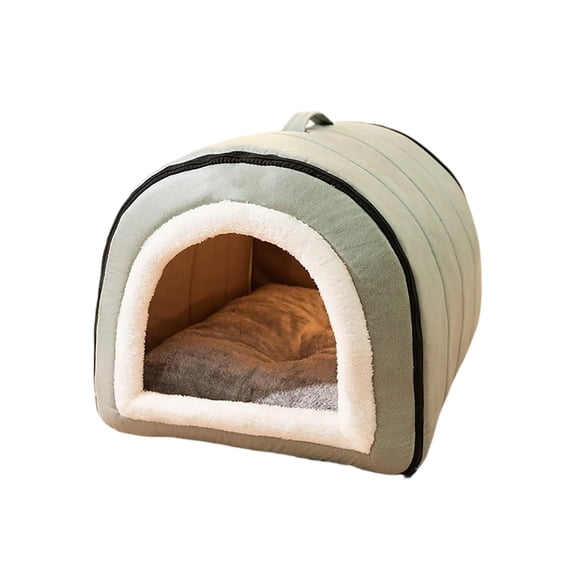 Pet Bed for Cats Deep Orthopedic Cozy Den with Removable Washable Warm Indoor Enclosed Tent Style for Comfort and Support in All Seasons