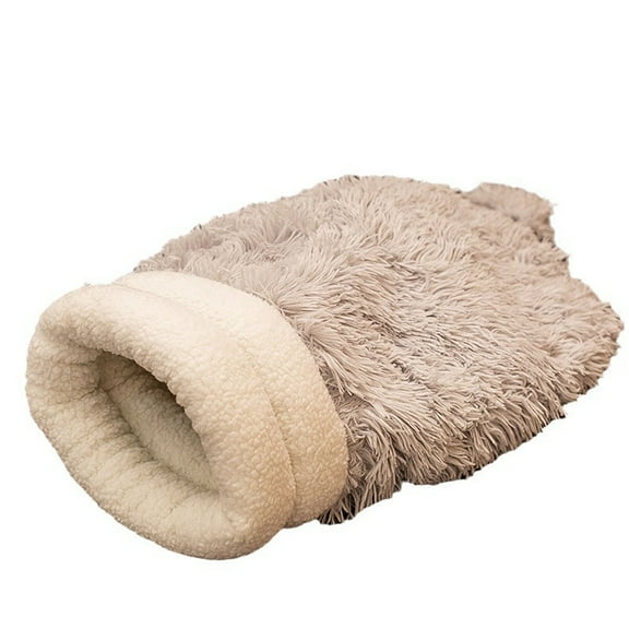 Pet Bed for Comfort All Season Cozy Winter Sack Warming Sleeping Bag Indoor Relaxation Design for Cats and Small Dogs