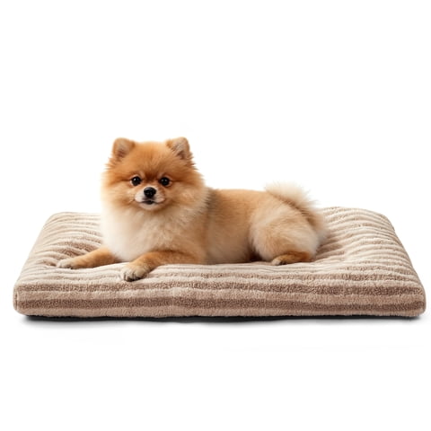 Dog Beds for Small Dogs, Washable Dogs Pillow, Pet Kennel Pillow, Pet Bed, Dog Crate Bed Small, Beige, 23inch