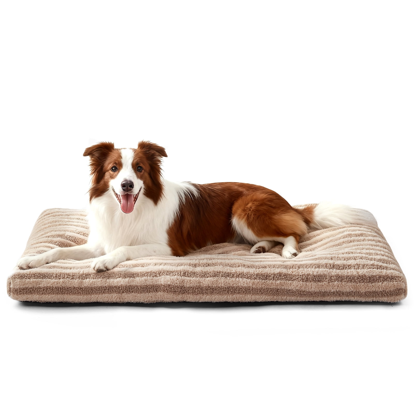 Dog Crate Beds for Medium Sized Dogs, Large dog bed, Washable Dogs Pillow, Pet Kennel Pillow, Pet Bed, Beige, 35inch