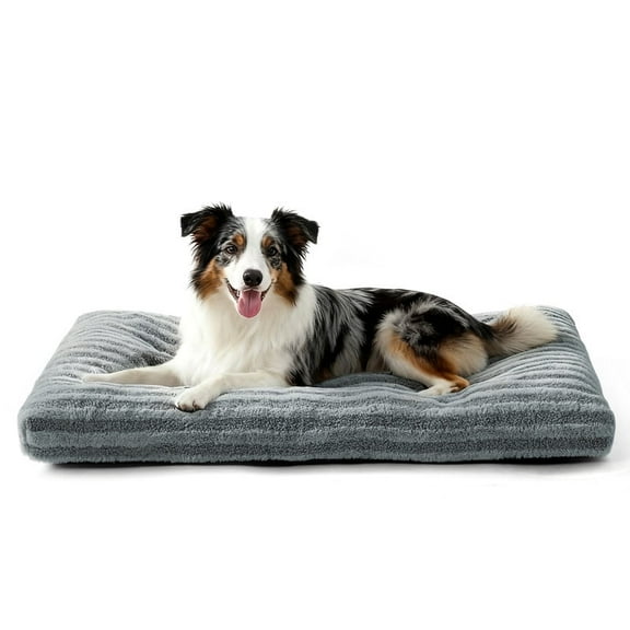 Dog Bed Washable, Pet Bed for Medium Dogs, Machine Washable Dogs Pillow, Gray, 29inch