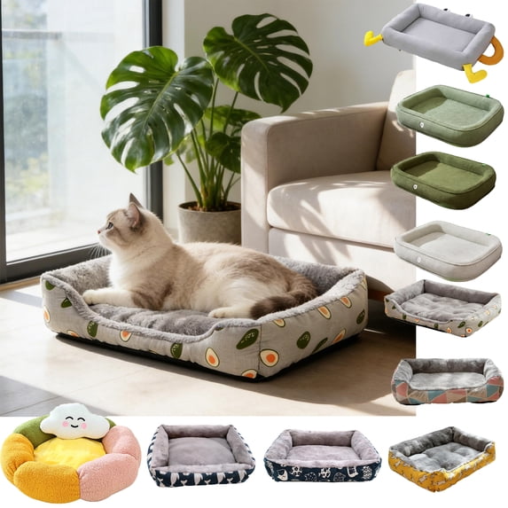 Pet Beds For Cats Dogs Winter Warm Pet Bed All Season Small And Large Dog Pet Cats Dog Removable Washable Waterproof Bed