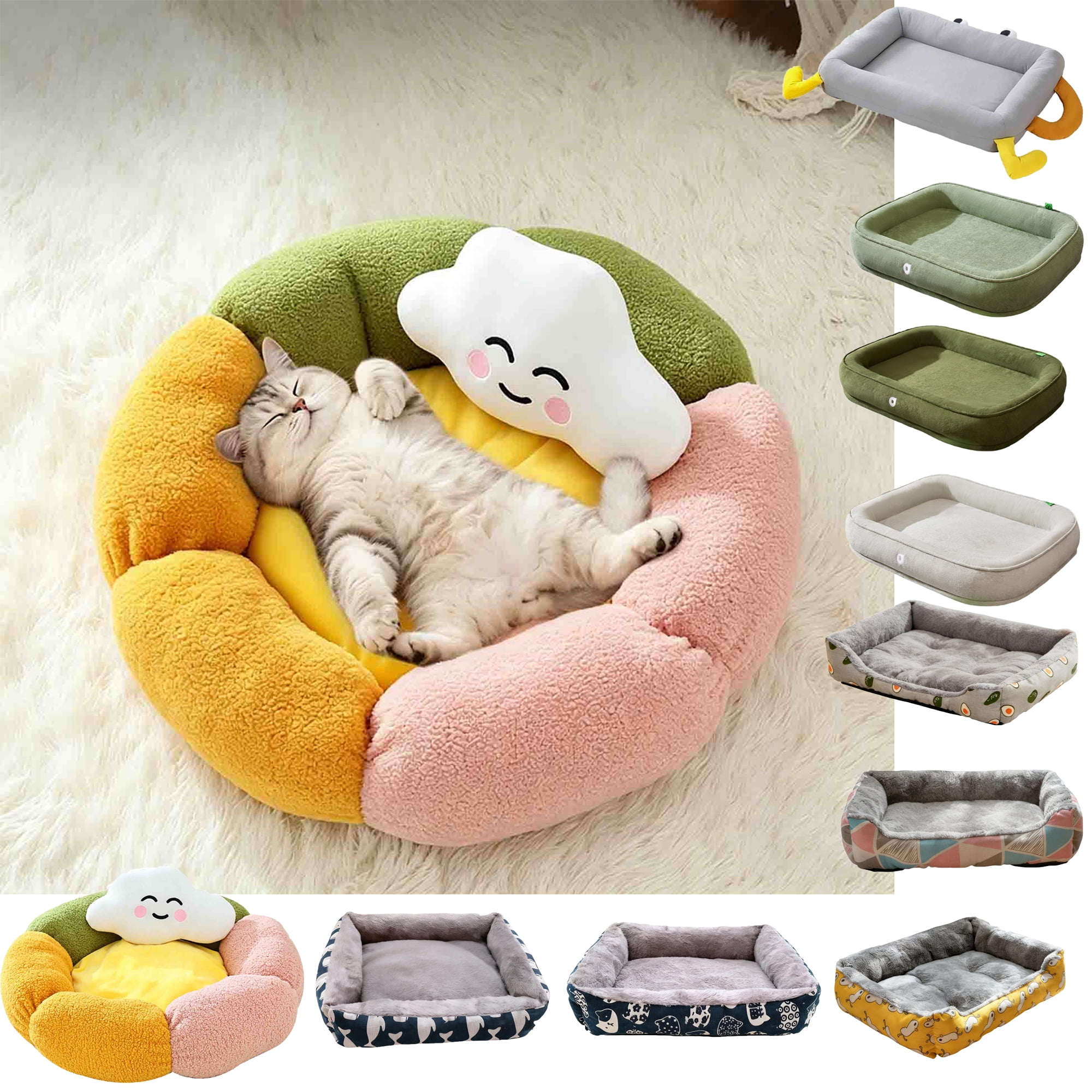Pet Beds For Cats Dogs Winter Warm Pet Bed All Season Small And Large Dog Pet Cats Dog Removable Washable Waterproof Bed