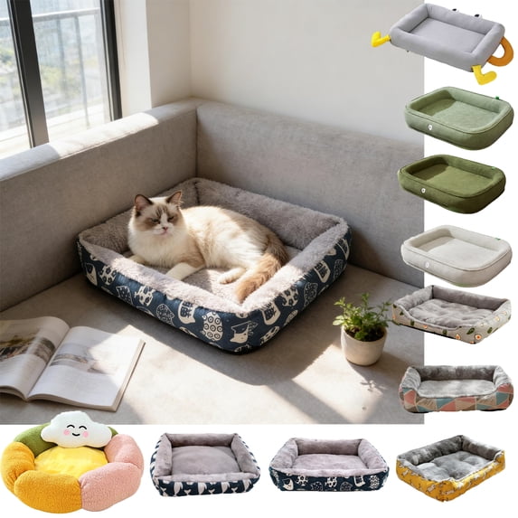 Pet Beds For Cats Dogs Winter Warm Pet Bed All Season Small And Large Dog Pet Cats Dog Removable Washable Waterproof Bed