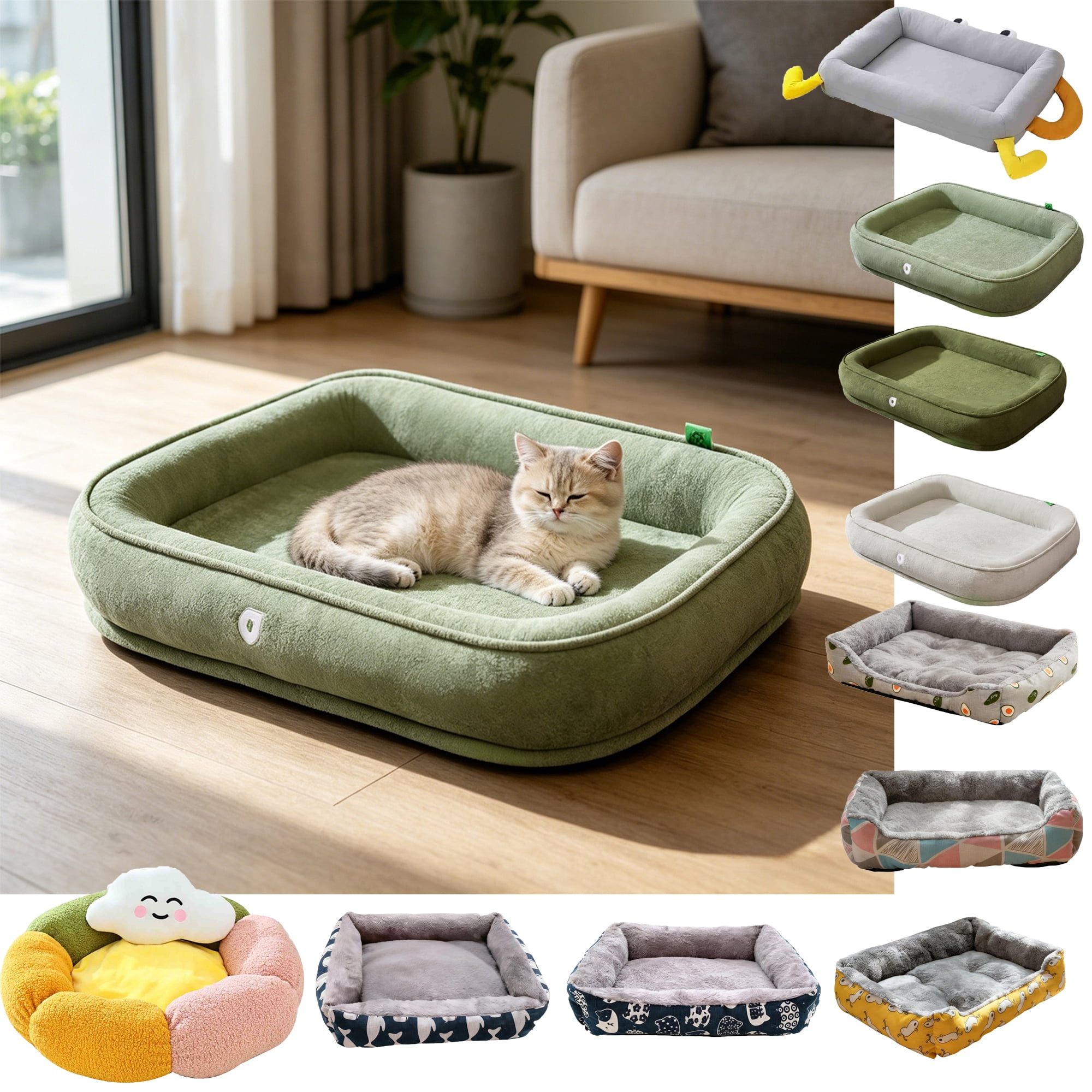 Pet Beds For Cats Dogs Winter Warm Pet Bed All Season Small And Large Dog Pet Cats Dog Removable Washable Waterproof Bed