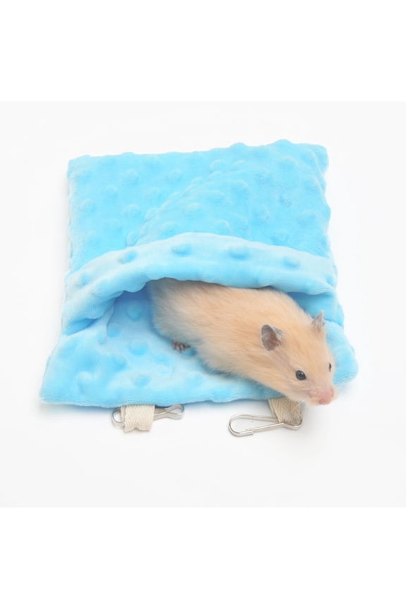 Pet Beds For Small Animals Glider Bonding Pouch Bag Sling Sleep Bag With Adjustable Strap Travel For Ferrets Hedgehogs Hamsters Blue