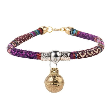Pet Bell Colorful Collar Cat Tie for Small Pet Cat Bow Tie Dogs Adjustable Cotton Collar Dog Hair Color Friday Dog New Years Necklace Small