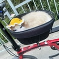 thumbnail image 1 of Pet Bike Basket for Small Dogs & Cats - Handlebar Mounted Front Carrier with Padded Interior, Quick Release Foldable Design for Cycling, Shopping & Camping Trips, 1 of 6