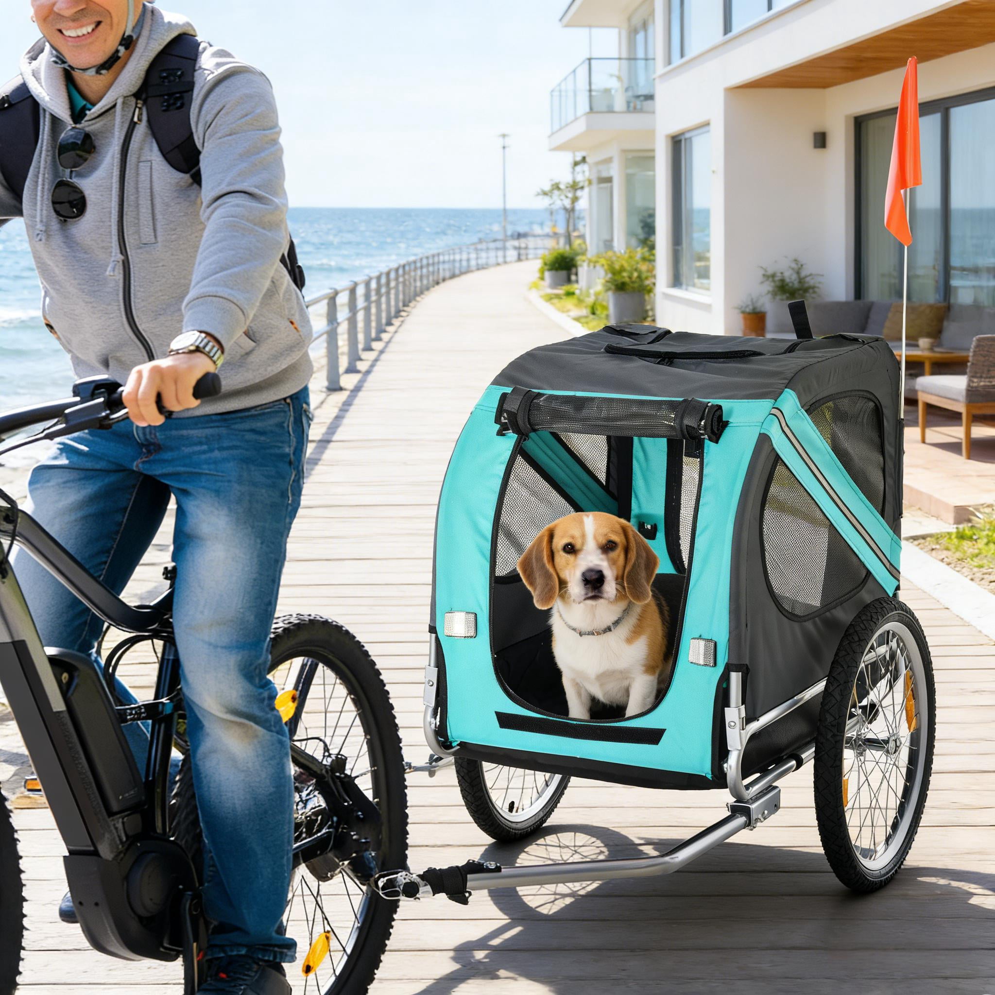 Pet Bike Trailer, Dog Stroller Bicycle Carrier