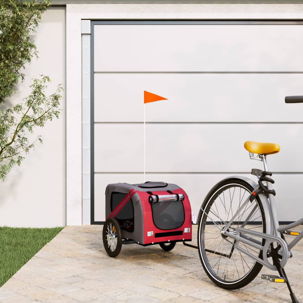 Pet Bike Trailer for Dogs Durable Oxford Fabric Sturdy Iron Frame Easy to Attach Perfect for Active Pet Owners Walmart