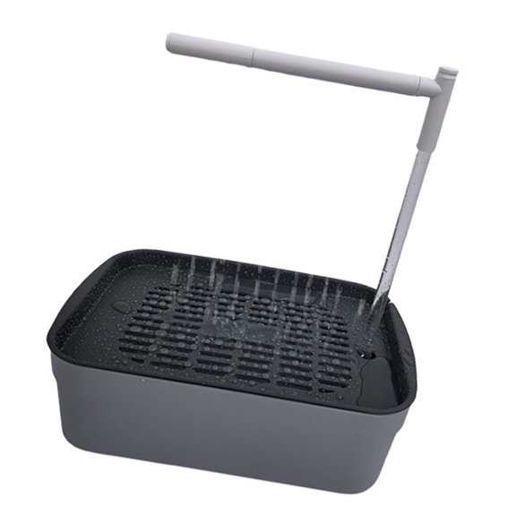 Pet Bird Bath Box Easy to Clean Continuous Water Circulations Automatic Fountain with MultiTap Bathtub Pet Bird Bath Tub