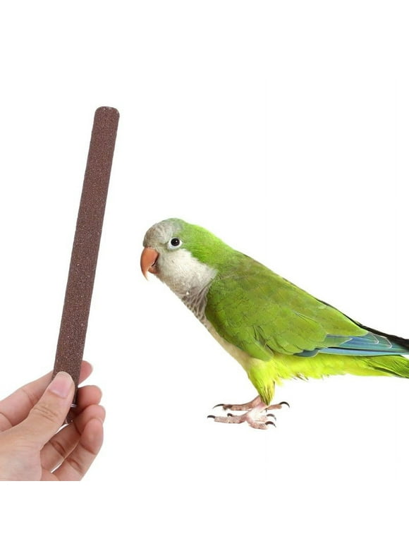 Pet Bird Colorful Frosted Stick Claw Grinding Rod Standing Bar Chew Toy For Parrot