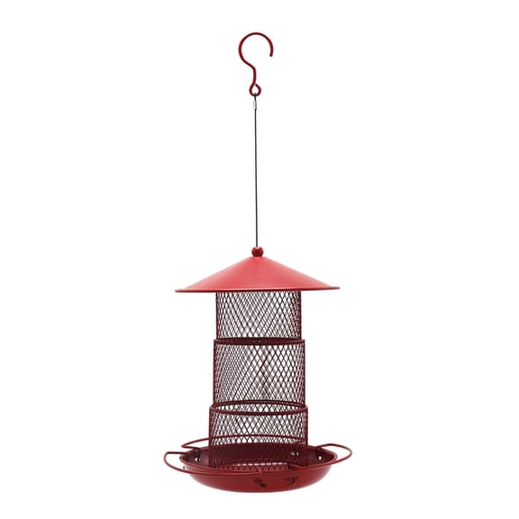 Pet Bird Feeder Outdoor Hanging Pet Food Dispenser Multiple Hole Bird Feeder Automatic Feeding Tool for Flying Animals
