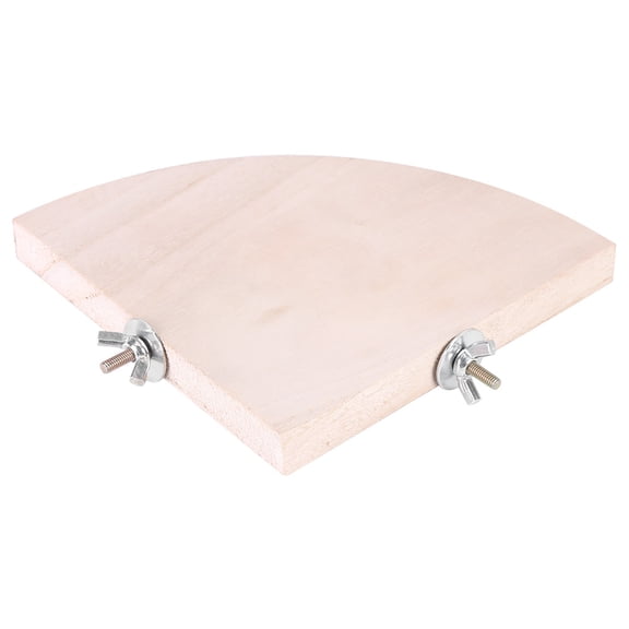 Pet Bird Perch Platform, Space,Saving Wood Design For Cages, Ideal For Parrots, Hamsters More, 2pc Set