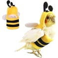 thumbnail image 1 of Pet Birds Costume Small Animals Clothes Birds Cosplay Outfit Bee Shaped Hoodies for Parrots African Greys Parakeet Cockatiel Sun Conure Finch Budgie, 1 of 6