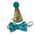 thumbnail image 1 of Pet Birthday Celebration Set - Cute Hat and Bowtie Collar for Cats and Dogs, Adjustable Headwear and Neckwear for Small to Medium Pets, Perfect for Photoshoots and Parties, 1 of 7