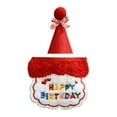 thumbnail image 1 of Pet Birthday Party Essential, Cat And Dog Birthday Hat And Scarf Bib Set, Material With Adorable Pom-Pom Top And "Happy Birthday" Embroidered Design One Size Fits Most, 1 of 6