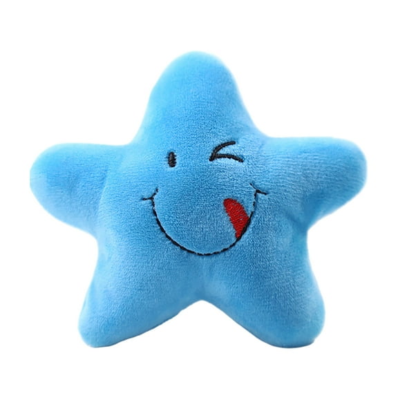 Pet Bite Squeaky Toys Star Cute Toys for Dogs Plush Toy for Cats & Small Animals Exercise Entertainment.