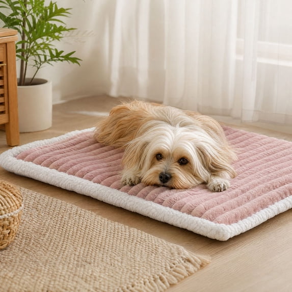 Soft Mat For Rabbit Pet Blanket for Dogs and Cats, Thickened Winter Fleece Mat, Waterproof ...