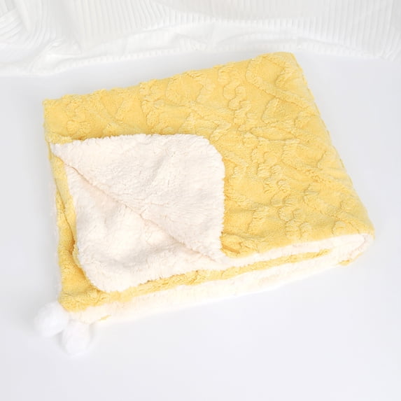 Pet Blanket for Bed, Soft Fleece Dog and Cat Blanket, Cozy Nap Mat for Small Pets, Great for Crates, Home and Travel