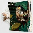 thumbnail image 1 of Pet Blankets for Most Pets, Jaguar In The Rainforest Tropical Rainforest Cozy Calming Blanket for Indoor Cats Plush Fluffy Throw Blanket for Couch Protection S, 1 of 2
