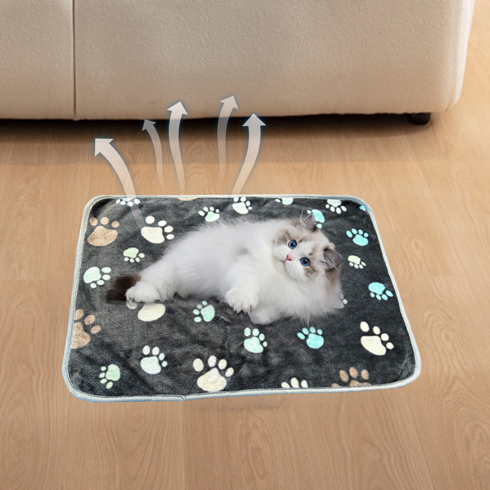 Pet Blankets for Indoor Cats,Ultra Soft Reversible Mat,Fluffy Flannel