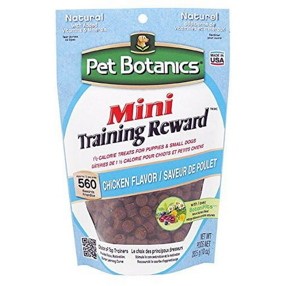 Pet Botanics Chicken Mini Training Reward Dog Treat, 10 Oz, 560 Ct